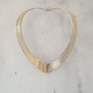 Gold choker necklace